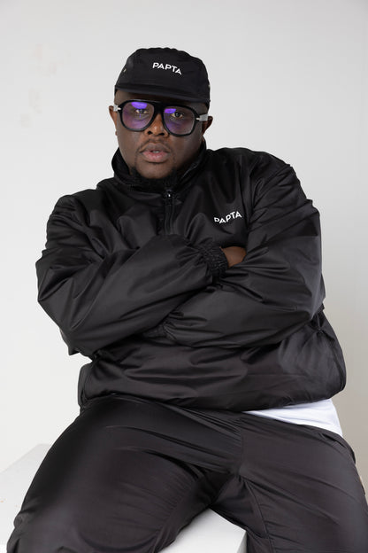 PAPTA Signature Pullover Activewear Jacket — Black
