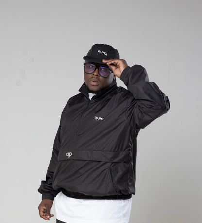 PAPTA Signature Pullover Activewear Jacket — Black