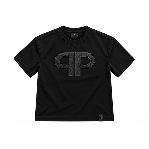 Leather Monogram T-Shirt
