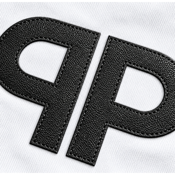 Leather Monogram T-Shirt